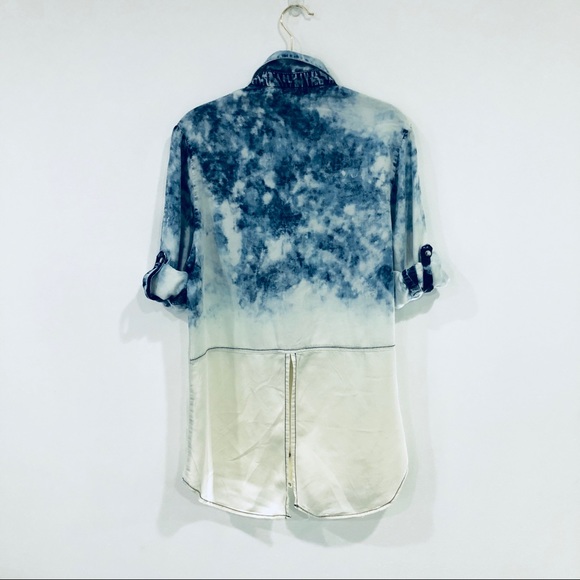 PRICE DROP •Acid Wash Chambray Tunic - Picture 2 of 5